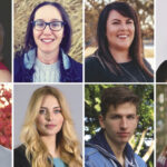 Clockwise from top left: Alexandra Clarke, Sandra Hessdorfer, Megan Roger, Morgan Follensbee, Anna Karlsson, Ryan Garbarczyk, Grayson Berting, Blaine Lamontagne.