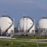 Storage tanks at a PBF Energy refinery at Delaware City, Delaware on Aug. 21, 2015. (File photo: Reuters/Charles Mostoller)