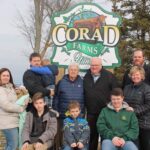 The Hunt family of Corad Farms includes Sarah, Chad, Judy, Mervin, Cory, Glenna, Corlen, Jake, Caleb, Wesley, Tyler and Holly. Sarah and Chad are involved in the farm and also own and operate Farmersville Community Abattoir.