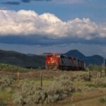 An undated photo from CN’s media gallery shows a locomotive travelling through the Ashcroft, B.C. area. (CN.ca)