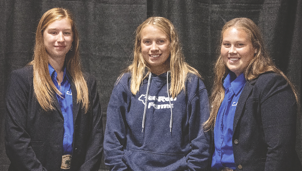 Left to right: Sarah MacDonald, Keely Adams and Beverly Booth.