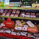 A display of Canadian beef at Citysuper, a premium retail chain store in Taiwan.