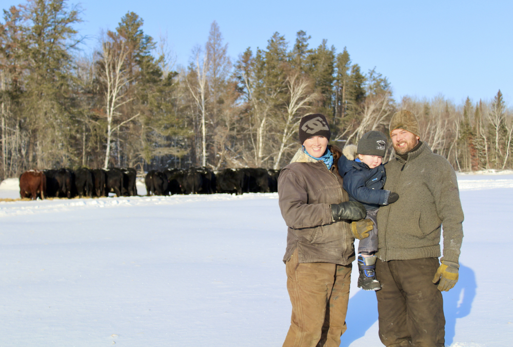 The cover photo from the February 2022 issue of Canadian Cattlemen, taken (quickly, we might add) in -40 C temperatures.