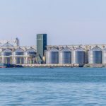 File photo of a grain terminal on the Dnieper River in Ukraine. (Konoplytska/iStock/Getty Images)