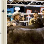 LEFT: Dwayne Congdon. RIGHT: Fred Taylor doing what he did best at the 2018 Kamloops 4-H Beef Show. L-R: Fred Taylor, Dayton Gray, Austin Gray, Dylan MacLean, members of the Yale County 4-H Club.