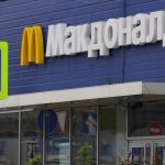 A sign with McDonald’s golden-arches logo is on display near one of the chain’s restaurants in Moscow on May 16, 2022. (Photo: Reuters/Evgenia Novozhenina)