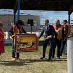Peepeekisis Cree Nation hosted Crown–Indigenous Relations Minister Marc Miller on Aug. 3, 2022. (@MarcMillerVM photo via Twitter)