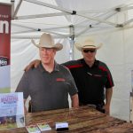 Mike Millar at the Canadian Cattlemen booth at Ag in Motion.