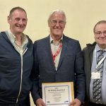 L to R: Dr. Robert Tremblay (CABV/ACVB President), Dr. Émile Bouchard, Dr. Jérôme Carrier (Elanco Canada Ltd.).