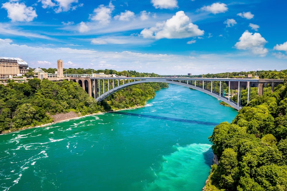 File photo of the Rainbow Bridge across the Niagara River between Ontario and New York. (Bloodua/iStock/Getty Images)
