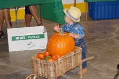 Undated image of a participant at the fall ag fair at Rocklyn, Ont., about 40 km southeast of Owen Sound. (Ontario Visited video screengrab via YouTube)