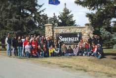 The Ontario Agricultural College&rsquo;s Beef Science Club at Soderglen Ranches, one of the stops on the group&rsquo;s &ldquo;Alberta Bound&rdquo; tour.