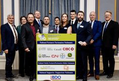 Back: Simon Baillargeon, Alexandra Wright, Steve Cooper, Komie Hossini, Koos Van Jaarsveld, Chad Haidey, Scott Brown. Front: Guillaume Lessard, Étienne Lessard, Allsion Squires, Cody Straza.