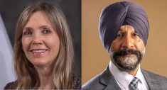 Stefanie Beck (DND photo) and Dr. Harpreet Kochhar (Uoguelph.ca). 
