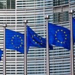 EU flags in front of the headquarters of the European Commission in Brussels. (Jorisvo/iStock/Getty Images)
