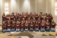 Attendees of the Canadian Junior Angus Guiding Out- standing Angus Leaders (GOAL) Conference in Toronto, Ont.