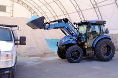 New Holland&#8217;s T4 Electric Power utility tractor. (Photo courtesy CNH)
