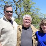 Lionel Gibbs and Merle and Barbara Olson in Australia.
