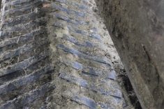 When used for flooring, skid steer tires provide traction without being overly abrasive.