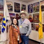 Greg Ebbeck attends Agribition with his wife, Svetlana Kouzan, to find genetics for their Speckle Park operation.