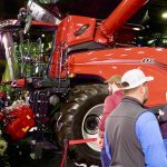 Case IH’s new AF11 combine at the National Farm Machinery Show in Louisville, Kentucky. Photo: Greg Berg