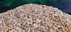 Insect frass is derived from the excrement, exoskeletons and discarded feed materials. Shown here is cricket frass produced in Aspire’s London, Ont. cricket rearing facility. Photo: SureSource Agronomy