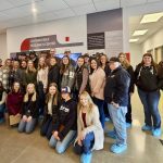 The Junior Stars Leadership group pays a visit to the Ontario Beef Research Centre.