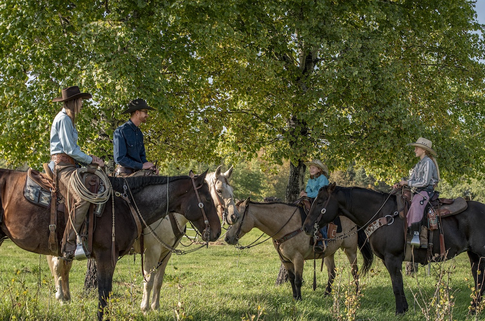Alicia, Scott, Ivy and Lily Adamson are all involved in the work of their multi-generational ranch.