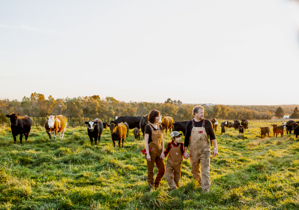 Cedric MacLeod farms with his wife, Alanda, and son, Kalen.