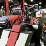 The new Farmall C series tractor from Case IH on the show floor at the National Farm Machinery Show, Feb. 12, 2025. Photo: Greg Berg
