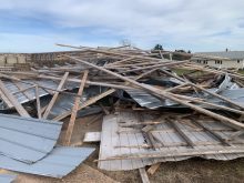 Hurricane Fiona’s winds of over 100 km an hour knocked over Dwain MacAulay’s cattle barn on Prince Edward Island.