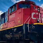 File photo of a CN locomotive in Winnipeg. (Dave Bedard photo)