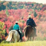 Father and daughter riding through an autumn landscape in Quebec. Farm and ranch families should try to create a sense of shared ownership that goes beyond legal documents, says succession expert Annessa Good-Hassard.