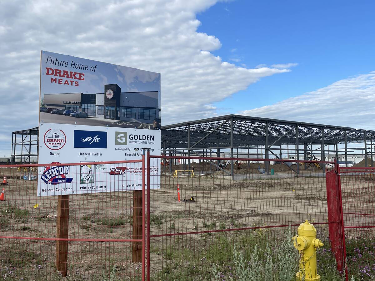 The site of Drake Meats's new federally inspected facility near Saskatoon.