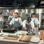 Back row L-R: Canada Beef Centre of Excellence (CBCE) Chef Cameron Pappel and visiting culinary team member Chef Kim Euisuk. Front row L-R: Pullman Hotel Group executive Chef Shin Jong-Cheol, CBCE Chef Mathieu Paré, culinary team member Chef Kim Hyun-Jin, CBCE culinary support staff Yoshiko Taylor.