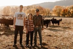L to R: Elliot Jones, Geraldine and Don Bettle, Kennebecasis River, N.B. Winners of the 2025 TESA. Photo: Yeti Images