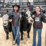 2025 Agribition Beef Supreme Champion Female, Wheatland Mich Lady 2291K, exhibited by Wheatland Cattle Co. of Bienfait, Sask. Photo: Peter Scoular
