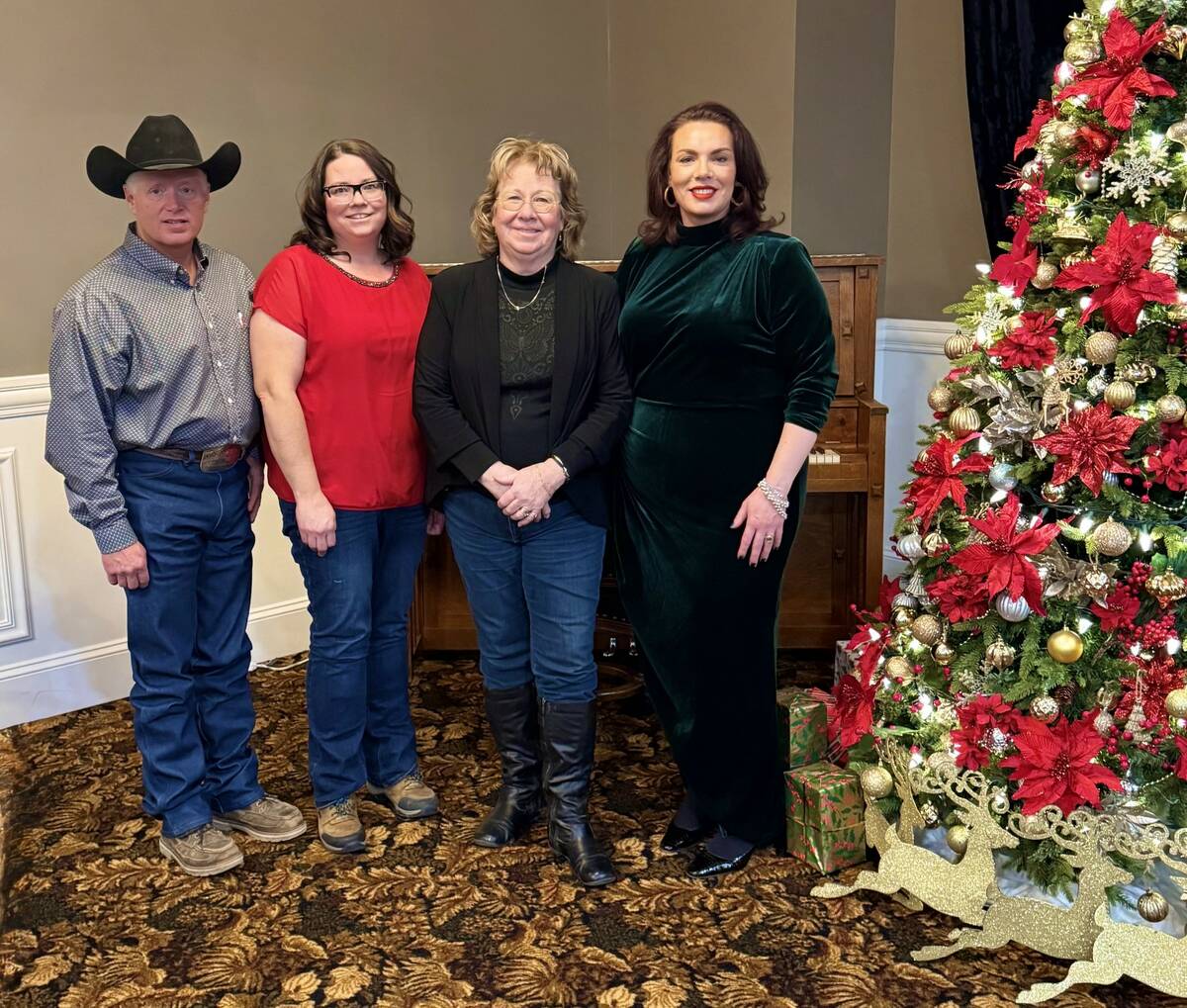 Manitoba-Saskatchewan Gelbvieh Association 2026 board of directors. L to R: Ian Thackeray, Kimberly Little, Eileen Davidson and Maureen Tubman. Photo: Supplied

