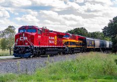 CPKC transported more than 17.1 MMT of Canadian grain and grain products through the first 30 weeks of the 2025/26 marketing year. | Robert Arnason photo
